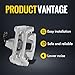 KUSATEC 18B5398 18B5399 Rear Disc Brake Caliper with Bracket fit for Chrysler Town & Country 12-16, Dodge Grand Caravan 12-20, Ram C/V 13-15, Volkswagen Routan 12-14; Both Left & Right side