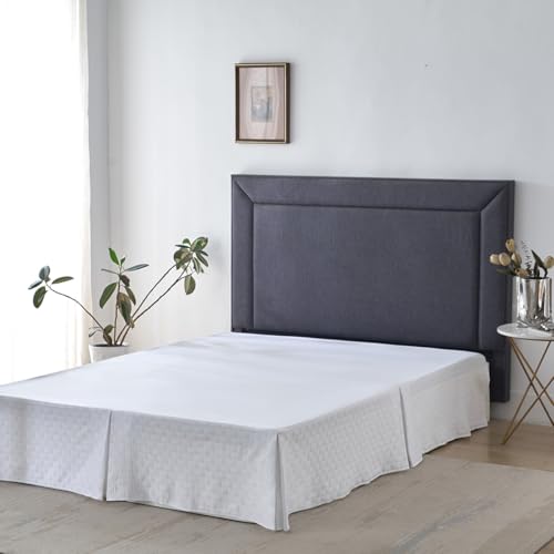 Pleated-Bed-Skirt-Queen-Size-Soft-and-Breathable-Microfiber-Knitted-Jacquard-Waffle-Weave-Striped-Bed-Skirt-Queen-Bed-Skirt-14-Inch-Drop-White Pleated Bed Skirt Queen Size Soft and Breathable Microfiber Knitted Jacquard Waffle Weave Striped Bed Skirt Queen Bed Skirt 14 Inch Drop White
