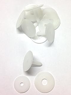 celloexpress Pack of 5 - Slim Animal Joints 15mm White - Teddy Bear & Soft Toy Making Limbs and Head Joints