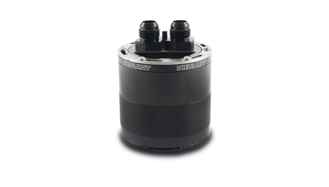 Fuel Catch Can Drop-in Baffle Assem by Vibrant Performance – 0.75 liters, Aluminum, Black, Model 12760