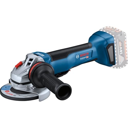 Bosch Professional 18V System Akku Winkelschleifer GWS 18V-10 P (inkl.Zusatzhandgriff, Schutzhaube, Schnellspannmutter, Aufnahmeflansch, ohne Akku/ Ladegerät)