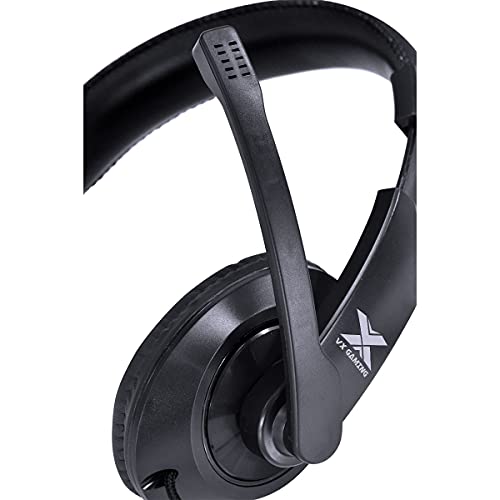 FONE HEADSET GAMER VX GAMING V BLADE II USB COM MICROFONE RETRÁTIL E AJUSTE DE HASTE PRETO - GH204 -