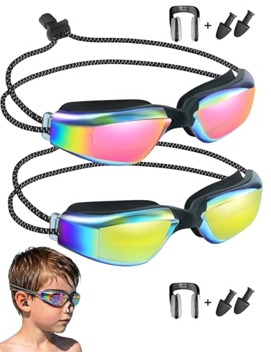 Lunettes de natation pour enfant Vvinca US226 anti-fuite yeux protégés