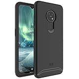 TUDIA DualShield Designed for Nokia 7.2 Case/Nokia 6.2 Case, [Merge] Heavy Duty Protection Slim Hard Shell Phone Case for Nokia 7.2/Nokia 6.2 (Matte Black)