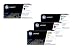 Produktbild HP Original 655A Toner 4er Set schwarz, cyan, magenta, gelb (CF450A, CF451A, CF453A, CF452A)