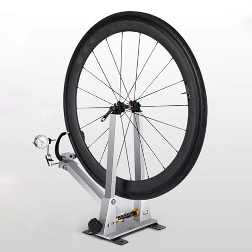 TT-YEL Removable Bicycle Wheel Alignment and Balancing Repair Kit, Aluminum Wheel Correction Stand with Dial Indicator, Bicycle Rim Adjustment Tool, Suitable for 16-29 Inches