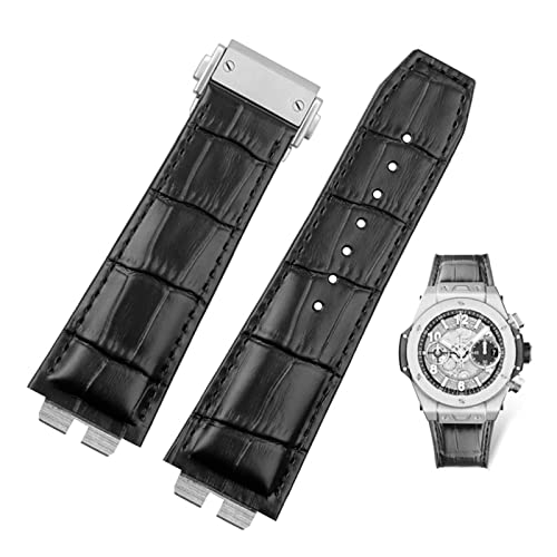 Bracelet Hublot Big Bang crocodile 27-19mm cuir véritable élégant