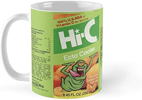 Taza con texto en inglés "Blade South Mug Ghostbusters Hi-C Ecto Cooler", 325 ml, con impresiones de wraparound, hecha de cerámica, el mejor regalo