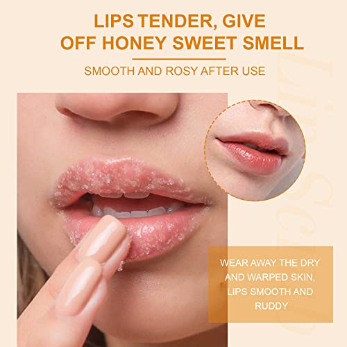 Utapossin Lip Peeling - Natürliches pflegendes Lippenpeeling, Lippenpeeling zur Entfernung abgestorbener Haut und Intensive Lippenreparaturbehandlung