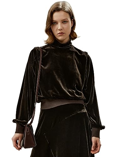 LilySilk Womens Blouse Ladies Silk Cashmere Blend Soft and Comfortable