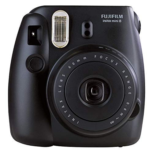 Fujifilm Instax Mini 8 Instant Film Camera (Black) (Renewed)