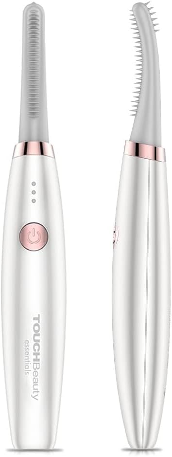 TOUCHBeauty Electric Eyelash Curler, Heated Eyelash Curler with 3 Smart Temp Modes & USB-C Fast Charge, Smart Constant Heat & Curl Booster for Natural Lift & Definition (Pink)