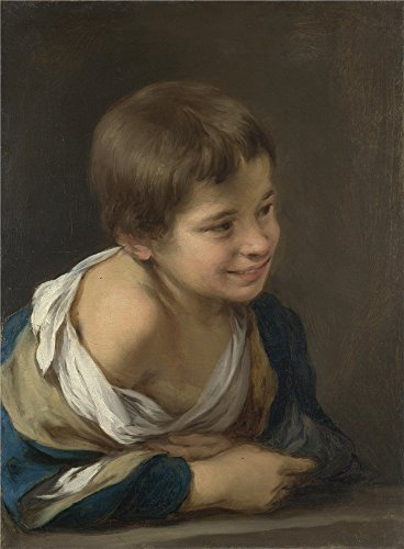 Oil Painting 'Bartolome Esteban Murillo - A Peasant Boy Leaning On A Sill,1670-80' 30 x 41 inch / 76 x 104 cm , on High Definition HD canvas prints is for Gifts And Bar, Basement And Game Room decor