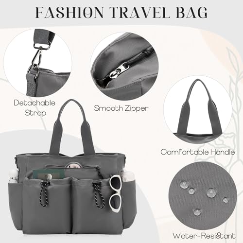 Image of VX VONXURY Tote Bag for Women - Multi Pocket Crossbody Work Handbag for Travel, Daily Use and Gym