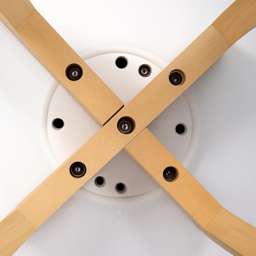Miniatura 8 de T-Lovendo Pack De 4 Sillas Comedor Nórdico, Sillas De Cocina Nórdicas Con Patas De Madera Maciza De Haya Y Asiento Acolchado Y Tapizado, Respaldo Ergonómico