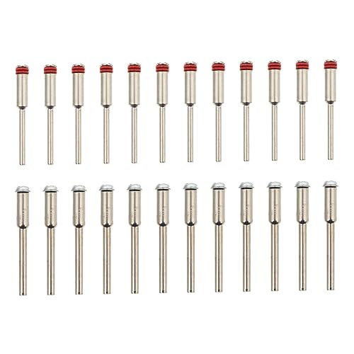 DIYEAH 24pcs Electric Sanding Paper Stick Alloy Screw Mandrel for Rotary Tool Sharpening