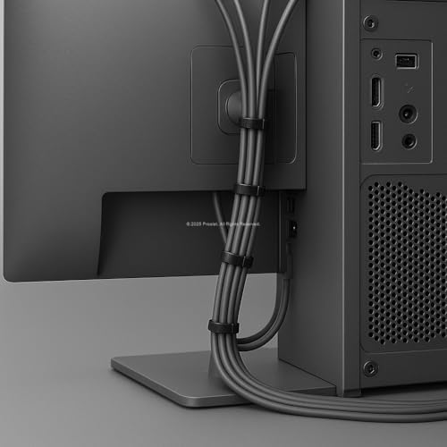 Proalet Plastik Kablo Bağı, 100 Adet, Isıya Dayanıklı, Kablo Tutturma Bağı, 6,6 Naylon, Kablo Kelepçesi, Tel Bağı Seti, Elektrik Tesisatı, Ofis, Ev Kullanımı İçin Kablo Düzenleyici (Siyah, 2,5x150 mm) - Görsel 2