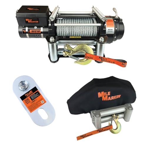 Winch Eléctrico TrendsAuto 18,000 lbs con Cable y Accesorios miniatura 1
