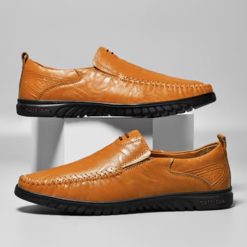 Mocasines clásicos de cuero para hombre con acabados de alta calidad 5
