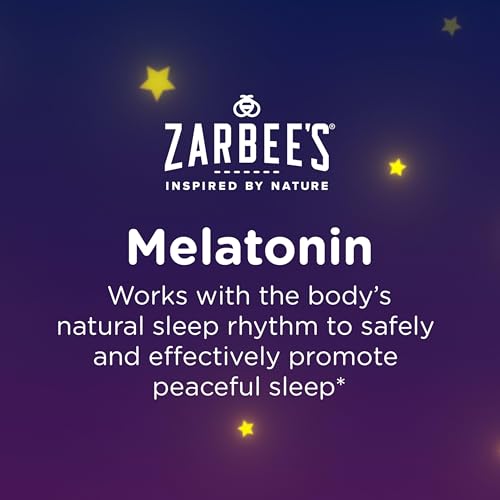 image for Zarbee's Kids 1mg Melatonin Chewable Tablet, Drug-Free & Effective Sle