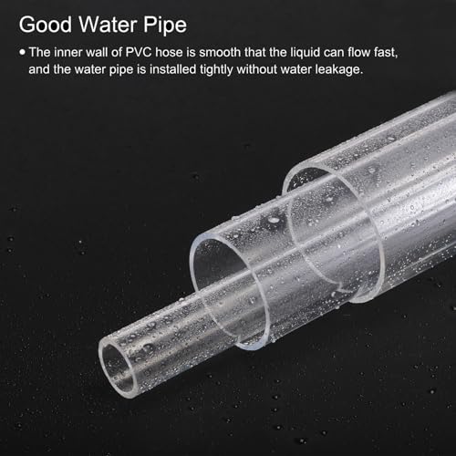 MECCANIXITY 2.6 Inch Clear PVC Rigid Pipe 66mm ID 75mm OD 14" Clear by MECCANIXITY - Used condition - Image 5
