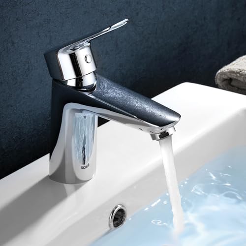 Classicseali 4 Stück Waschbeckenüberlauf Ring,Waschbecken Überlauf Abdeckung,Überlaufrosette Waschbecken für Badezimmer,Badewannenüberlauf Abdeckung,Overflow Cover,Robust Waschbecke Zubehör,Silber