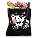 Cattle Funny Cartoon Moo Smelly Stinky Cow with Flies Tote Bag