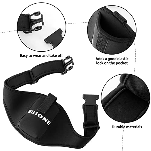 Bilione Adjustable Mic Belt With Anti Dropping Fastener, Sweat Absorbent Waist Pack Great For Fitness Instructors, Yoga Classes, Stage Shows, Church Ministers, Theater And More #TOP2