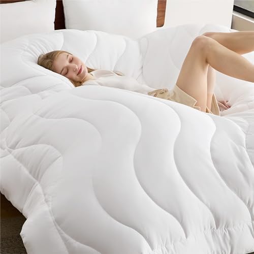 Continental Bedding Wool & Down Alternative Comforter - Queen Size, 86x86 Inches, 42oz Fill, 300TC Cotton - View #11