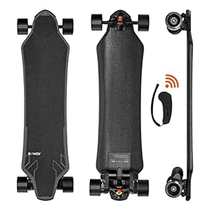 EXWAY X1 Max Electric Skateboard with Remote, 28 Mph Top Speed & 18 Miles Range, 440 LBS Max Load, Stealth Deck Design, IP55 Waterproof, Electric Longboard for Adults &Teens Beginners