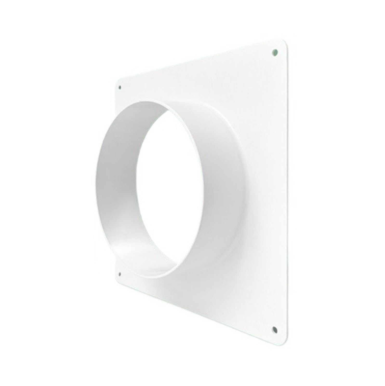 Toolnox White-300Mm Plastic Vent Pipe Adapter Flange Connector