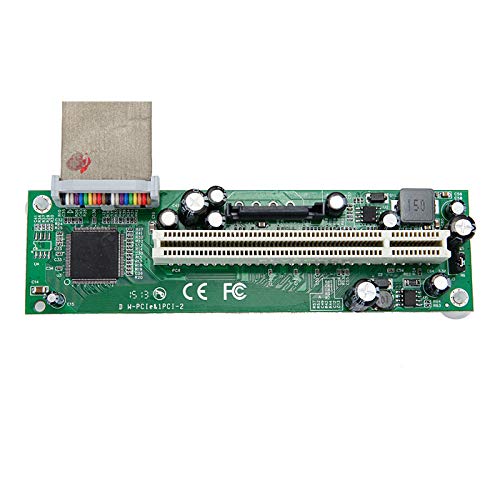 Sintech PCI-E Express 1X a PCI 32bit Adattatore con cavo flessibile (con alimentazione SATA nera)