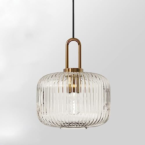 Lámpara colgante moderna de cristal transparente para isla de cocina 1
