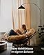 LuminexDesigns Bogenlampe Stehlampe Wohnzimmer – Warme Lichtatmosphäre für Lesen & Entspannen, 1 Min Montage, Schwerer Metallfuß (5kg), Schwenkbarer Aluminium-Lampenschirm, Ohne Leuchtmittel, Schwarz