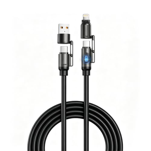 Image of Verilux 4-in-1 PD 240W Type C Cable Fast Charging with 480Mbps, 4.9FT /1.5M