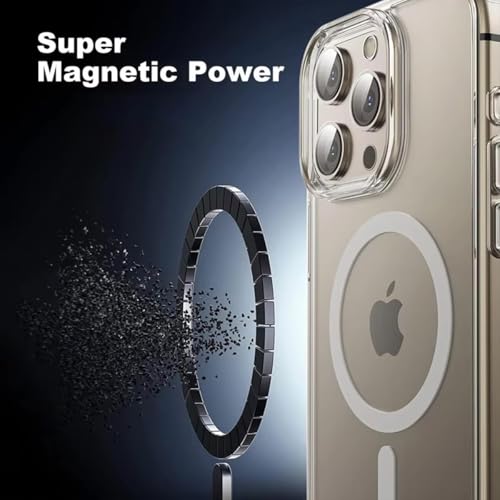 Capa Case Magnética Compatível com Magsafe para Apple iPhone 13 14 15 16 (Preto, iPhone 15)