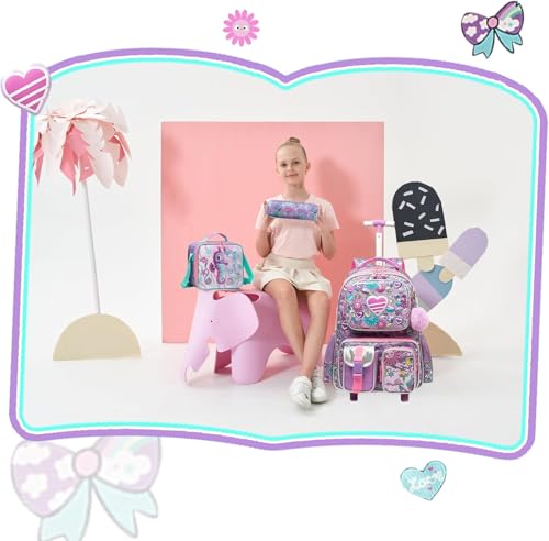 Mochila Infantil Menino Menina Escolar Mochilas Rodinha Mochila De Bordo Kit Casual Infantis Rodinha
