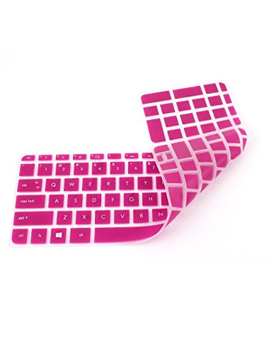 Protector de teclado de silicona fucsia para HP029 miniatura 1