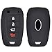 4 Button Silicone Flip Key Cover Remote Fob Case For Hyundai Kona 2018 2019 Car Key Shell Jacket Protector