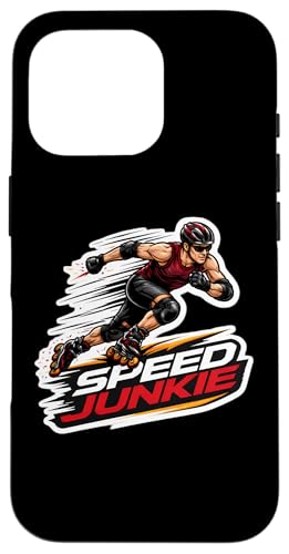 Speed Junkie Rollerblader�̈��p�� �ʔ������Ń��[���[�u���[�h �X�}�z�P�[�X iPhone 16 Pro �p