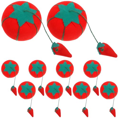 Support d'épingles rouge en coton PP pour ne plus perdre vos aiguilles - 2