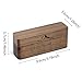 Engagement Ring Box for Proposal, Handmade Personalized Jewelry Box Slim Engraved Walnut Wood Holder Box for Wedding and Valentines Day