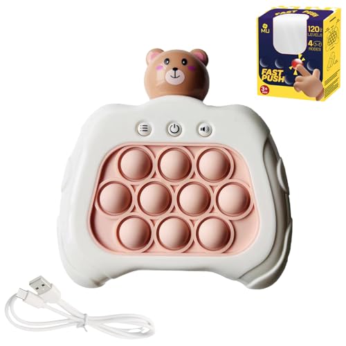 【Versión Avanzada】 m Mu Juguete Pop It Electrónico Fidget Toys Recargable, 4 Modos, 120 Niveles, Hecho De Silicona. Regalo Ideal para Niños Y Adultos. Popit Juguete Sensorial