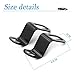 JNNJ 2Pcs Motorrad-Blinker-Lampenhalterung, Motorrad Hinterer Blinker Stoßdämpferhalterungen, Universal Metall Motorrad Hinten Blinker Licht Halterung Zubehör(Schwarz/6.2cm)