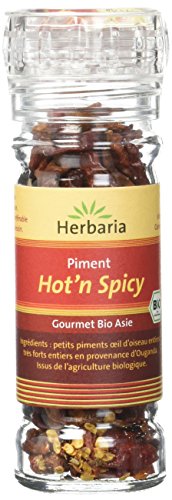 Herbaria Hot’N Spicy Piment Entier Langue d'Oiseau Rouge Bio Moulin 20 g Cover