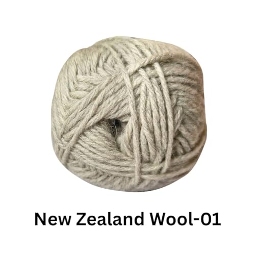 Image of VCR Light Grey Chunky Wool Yarn, 100 Grams, Hank, 196 Meters, 100% New Zealand Wool Knitting Yarn, Soft Crosia Thread Suitable for Baby Blankets & Booties Pack of 1