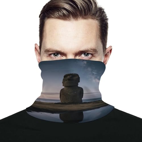 VstaDank Easter Island Statues Neck Gaiter