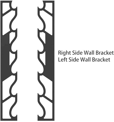 Estante de almacenamiento de metal resistente para montaje en pared, organizador para vinilo, tela, materiales de manualidades, carteles y pancartas