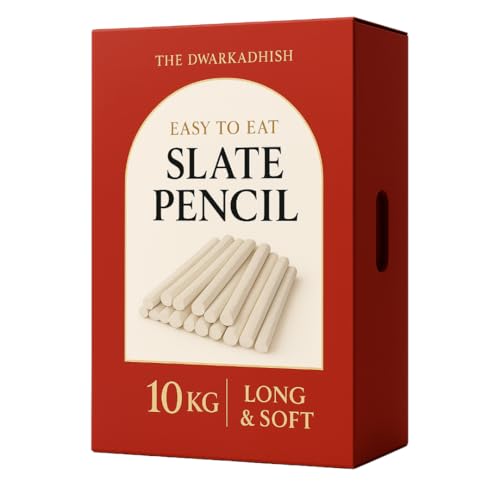 Natural Slate Pencils, White, Traditional Writing Sticks (10KG)