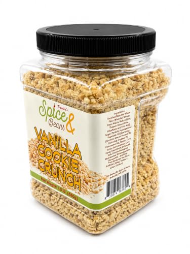 Image of Vanilla Cookie Crunch 1.5 lb | Dessert Topping & Decoration for Ice Cream, Sundaes, Cakes, Cupcakes, Milkshakes & Frozen Yogurt | Bulk Resealable Container | Dasher's Spice & Beans